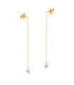 Dangling Chain Silver Earring STC-2224